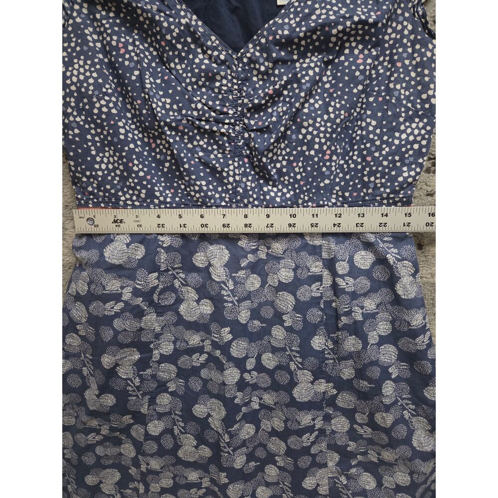 Stunning Boden Hotchpotch Cotton Floral Cap Sleeve Dress Boho 2-Toned Spring - Picture 8 of 13